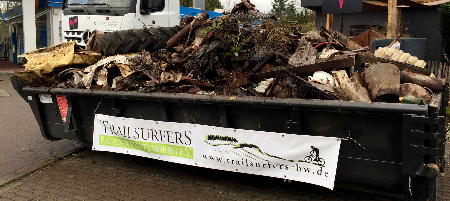 Der Verein Trailsurfers sammelte beim Woodland Cleaning Day den Müll im Gemeindewald von Beilstein.