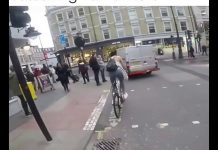 Radfahrerin London rächt sich