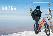 Mountainbiken oberhalb von 6.000 Metern